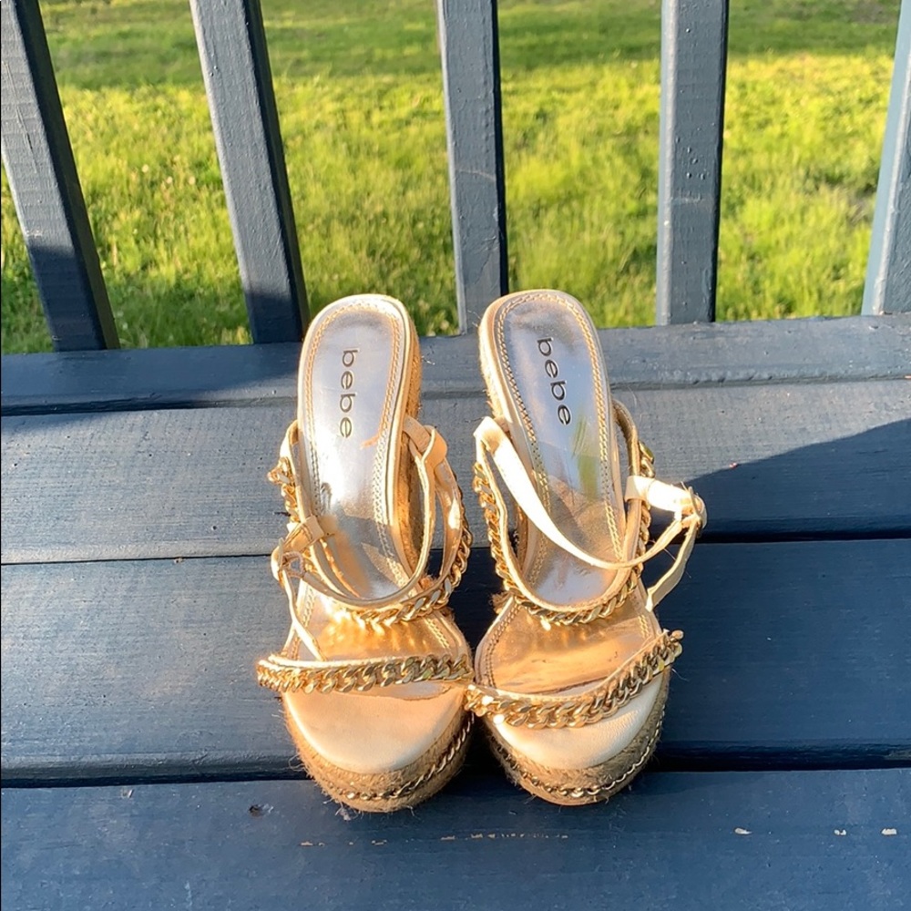 Gold Wedges by Bebe